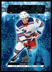 2023-24 Upper Deck Series 1 Blue Dazzlers Adam Fox #DZ-2 Rangers